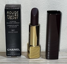 BNIB! CHANEL Rouge Allure Velvet Lipstick In 387 Rouge Noir - Limited Edition