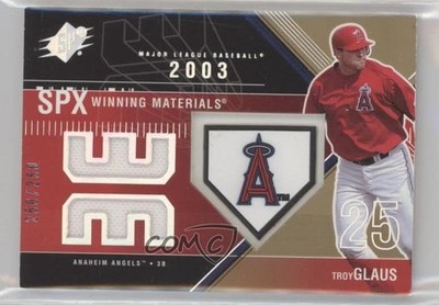 2003 SPx Winning Materials 250 Team Logo /228 Troy Glaus #WM-TR1 0gf3