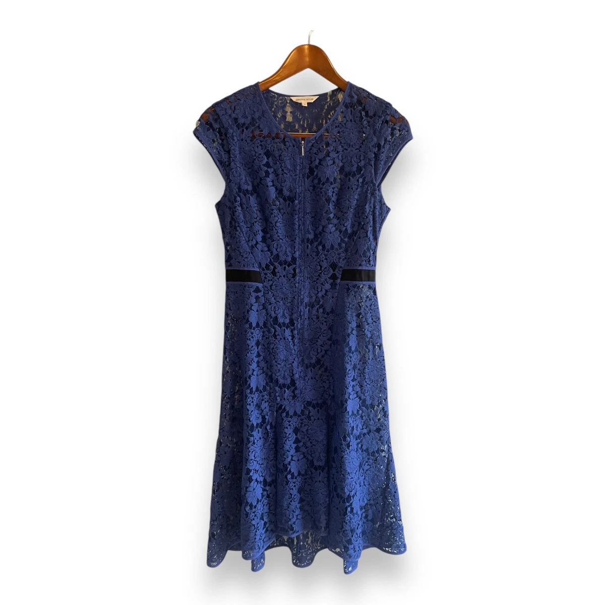 lace flare dress FLORAL CROCHET LACE FIT AND FLARE DRESS – NDS Boutique main image 1