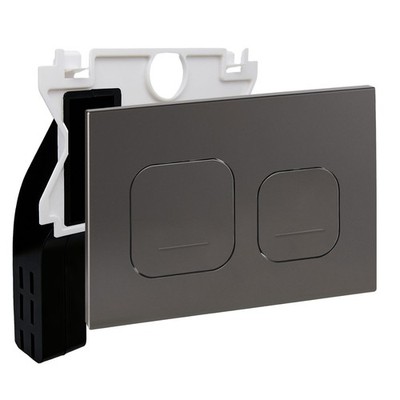 Dual Flush Plate Compatible with Geberit Sigma 01 20 30 Delta 21 Gunmetal Tray