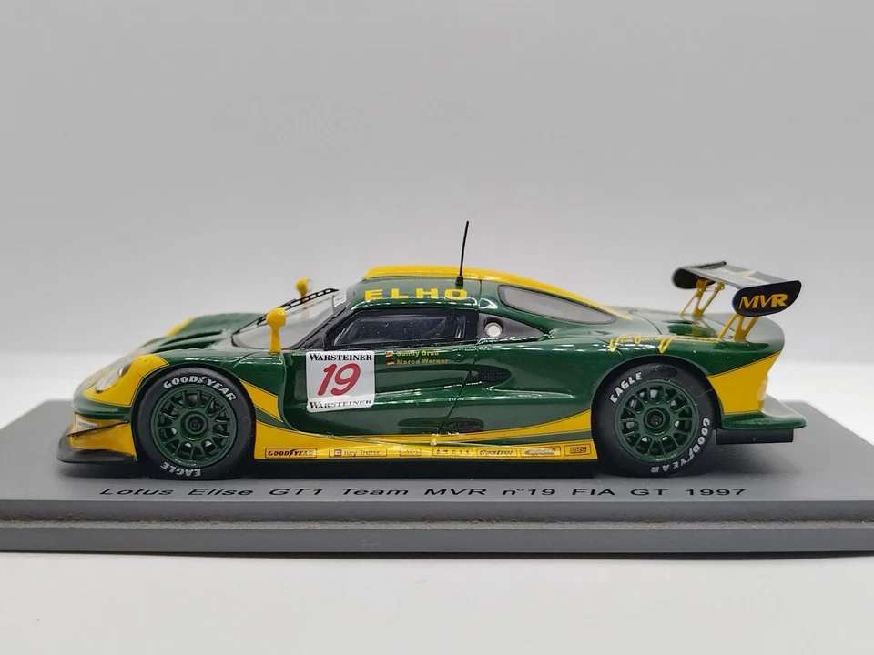 Spark 1/43 Lotus Elise GT1 Team MVR N. 19 FIA GT 1997. Extremely Rare! - Image 3 of 4