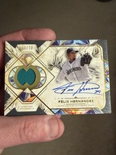 2025 Topps Diamond Icons Felix Hernandez Game Worn Patch Auto Bookend #10/10