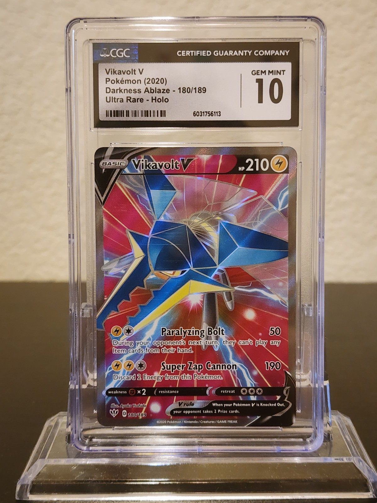 Vikavolt V Darkness Ablaze - 180/189 CGC 10 Ultra Rare Full Art