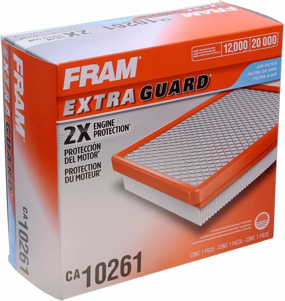 FRAM Extra Guard CA10261 Replacement Engine Air Filter for 2007-2022 One Size  - Image 3 of 4