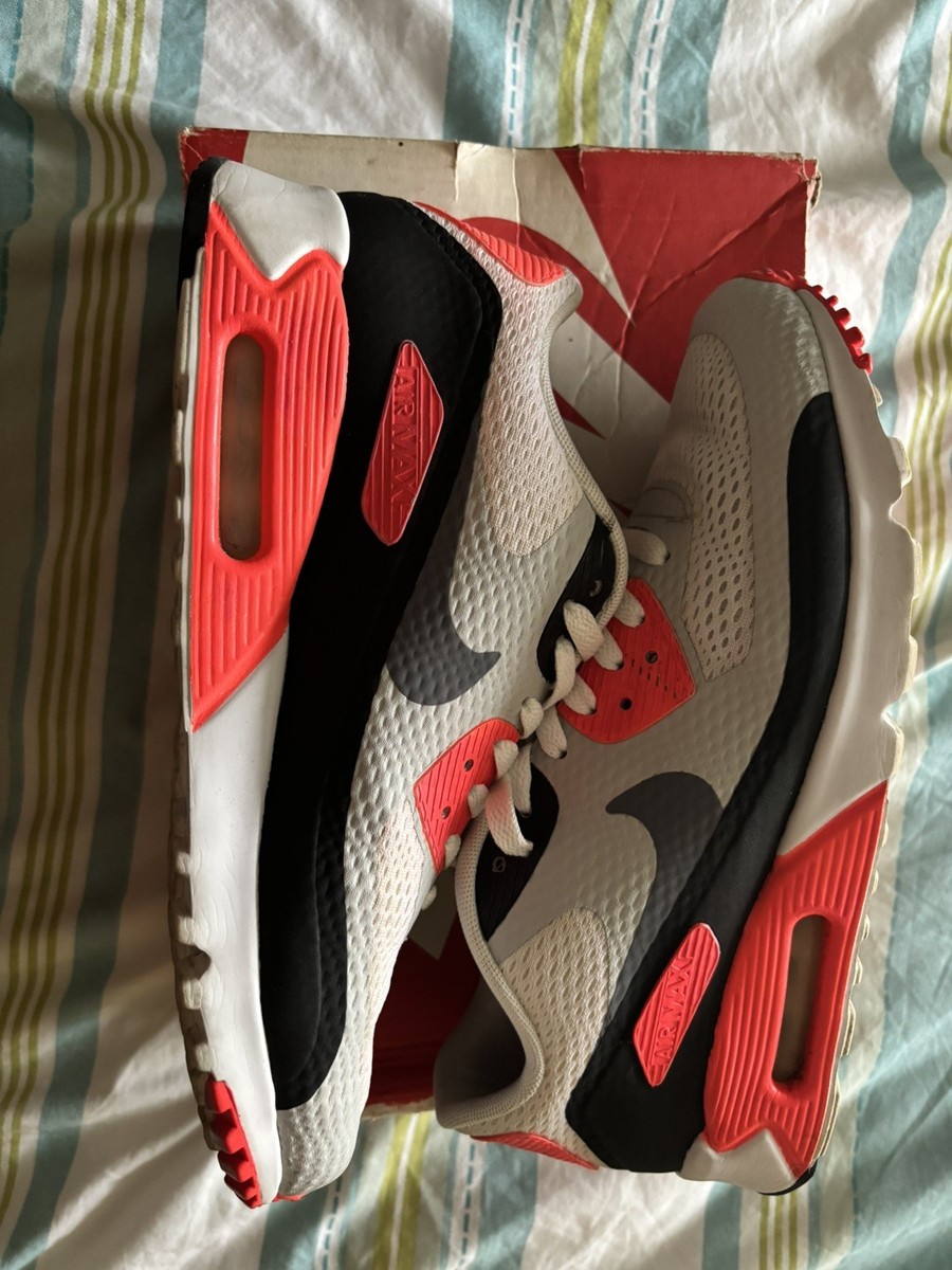 Nike Air Max 90 Ultra Essential Infrared 819474-106 Cool Grey Sneakers Men\'s 8.5 Nike Air Max 90 Ultra Essential  main image 2