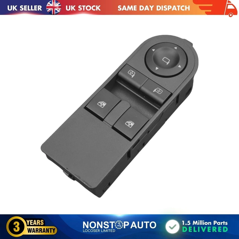 Électrique Puissance Fenêtre Contrôle Interrupteur Pour Opel Astra H Zafira B - Photo 3/4