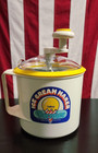 Vintage Donvier Ice Cream Maker 2 Pint 1 quart Yellow Rim Made in Japan
