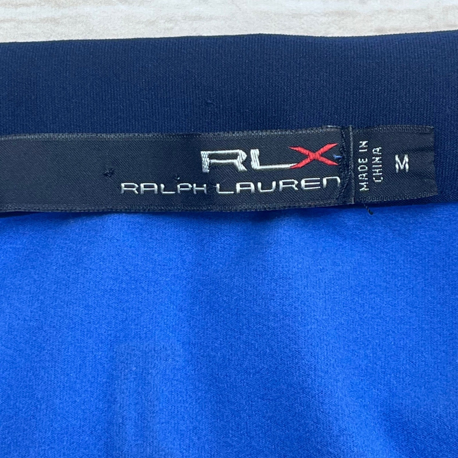 RLX Ralph Lauren Men's Blue Golf 1/4 Zip Long Sleeve Pullover Shirt Size M thumbnail 3