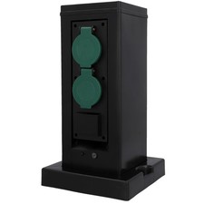Garten Steckdose UNITEC 4-fach Wifi IP44 Kuns...
