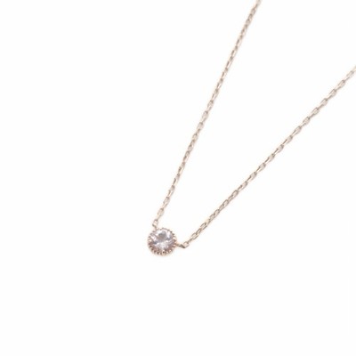 Jewelry TSUTSUMI Morganite Petit Necklace K10PG Pink Gold/SR Ladies