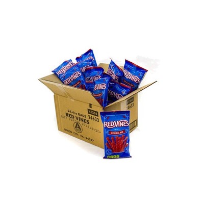 Nostalgic  Red Licorice Twists - 4 Ounce Pack of 24, Kosher & Fat-Free