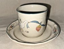VTG International China "MARMALADE" Cup & Saucer Set – Goose Duck Blue Ribbon
