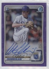 2020 Bowman Draft Chrome Picks Purple Refractor Christian Chamberlain Auto 0a98