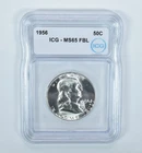1956 Franklin Half Dollar MS65 FBL ICG