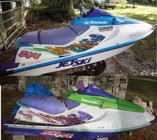 Two 2 1995 Kawasaki 750 Zxi Jet-skis -one Needs Engine Work- One For Parts