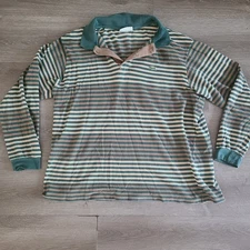 Vintage Lacoste Chemise Loisirs Long Sleeve Polo Shirt Men Size 7 XXL Green...