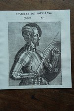 CHARLES IV OF BOURBON (1489-1537), PORTRAIT from THEVET, 1584,
