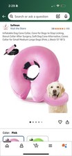 Inflatable Dog Collar Size Large - Neck 13  -18  