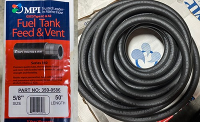 #ad MPI Series 350 5 8quot; x 50#x27; Type A1 A2 Fuel Tank Feed amp; Vent Hose 350 0586 $94.99