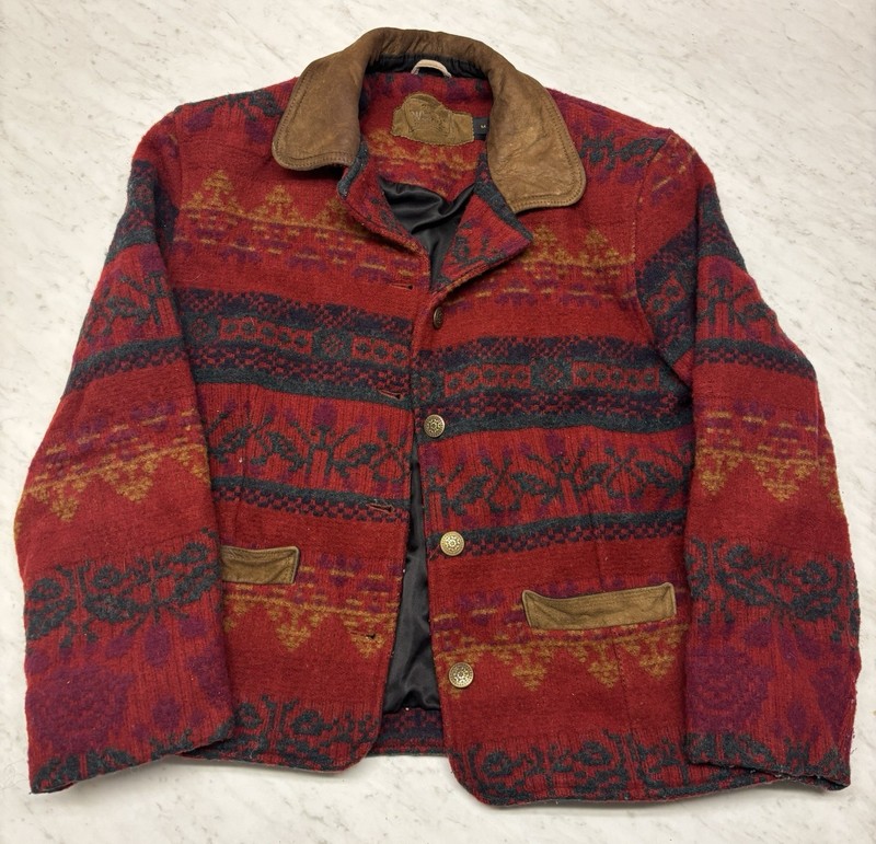 Vintage Woolrich Wool Southwestern Aztec Jacket Women’s Size Medium Made In USA