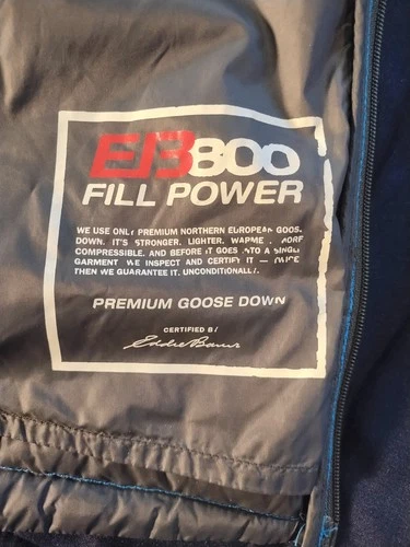 Eddie Bauer First Ascent Storm Down 800 Blue Goose Down Jacket Mens XL image 4