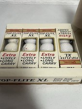Vintage 1979 Spalding Top Flite XL Golf Balls Box 4 Sleeves 12 Balls
