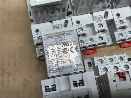 Automation Direct 783-3C-120A relé 120 VAC bobina 3PDT + 783-3C-SKT base de enchufe - Imagen 2 de 3