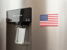 AMERICAN FLAG CAR MAGNET DECAL -5X3 HEAVY DUTY FOR CAR TRUCK SUV MADE IN THE USA