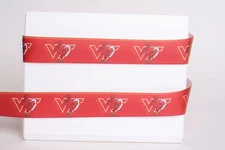 VIRGINIA TECH HOKIES 7/8" GROSGRAIN RIBBON 1,3,5,10 YARDS SHIP FROM USA