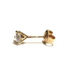 14k yellow gold .32ct round diamond stud earring SINGLE EARRING NOT A PAIR — photo 8