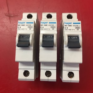 Hager Mc106e C6 Circuit Breaker Lot Of 3 Ebay