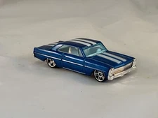 Hot Wheels 1966 Chevy Nova 2007 New Models Blue PR5s