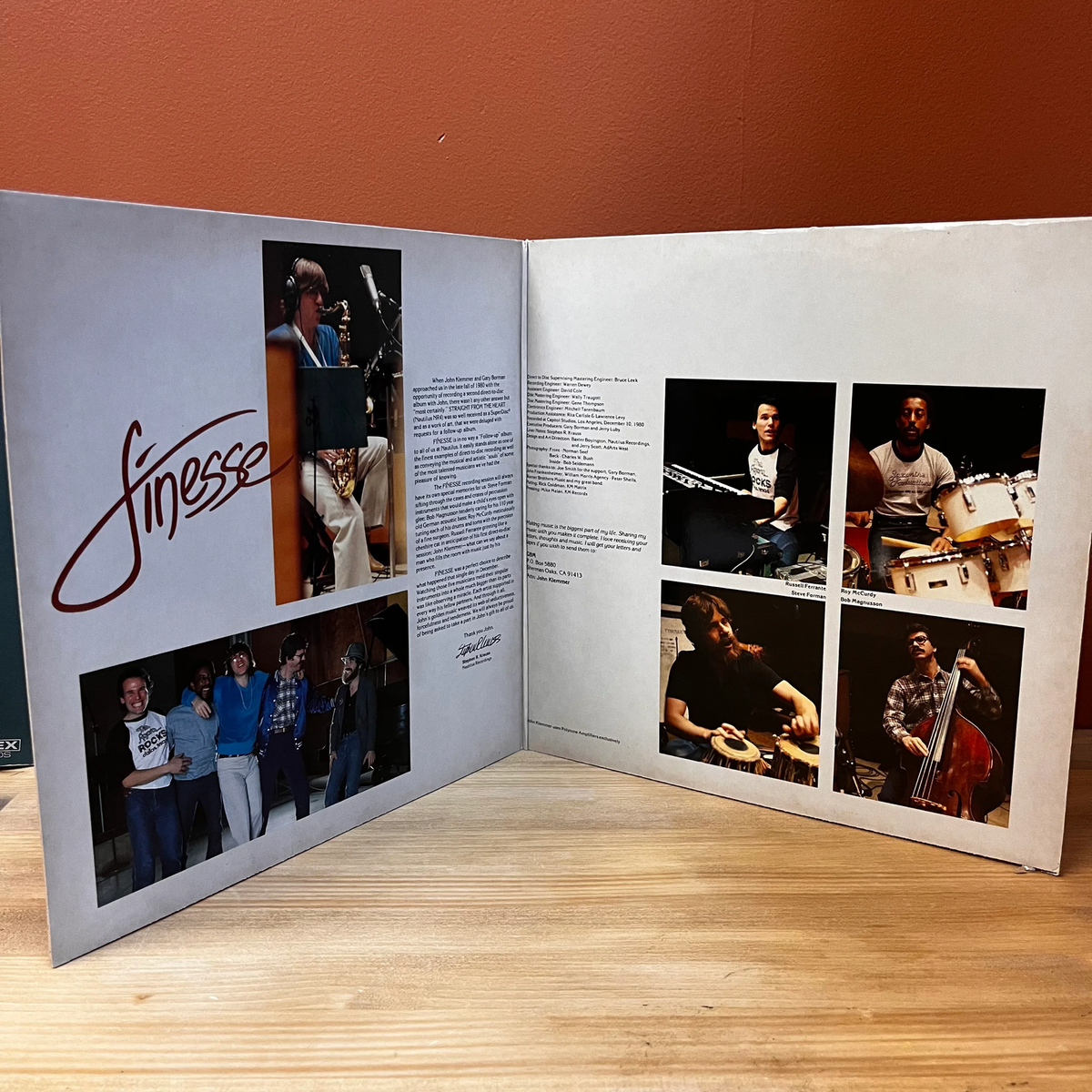 Finesse - John Klemmer Limited Edition Direct-to-disc Recording NR