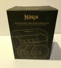 NINJA Processor Storage Box 3 Spiralizer Discs Compatible NN210 CT680W Etc.. Z20