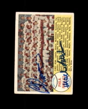 Curt Simmons Mack Burk Signed Original 1958 Topps Team Philadelphia Phillies Aut