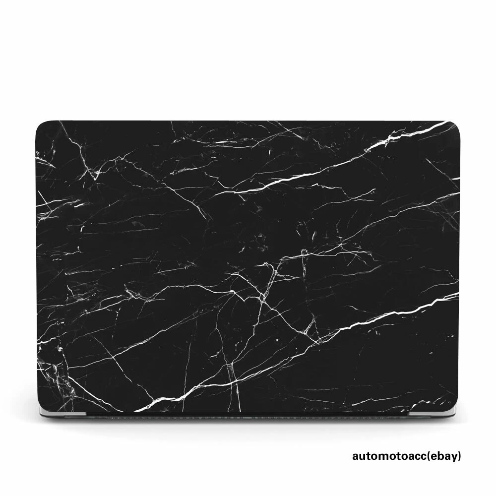 Black marble macbook top air 13 case