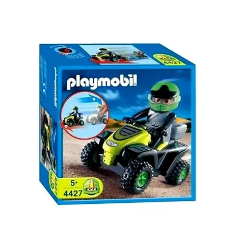 PLAYMOBIL 4427 Quad Bike 4-Wheeler ATV with Figure Rider All Terrain  Vehicle NEW