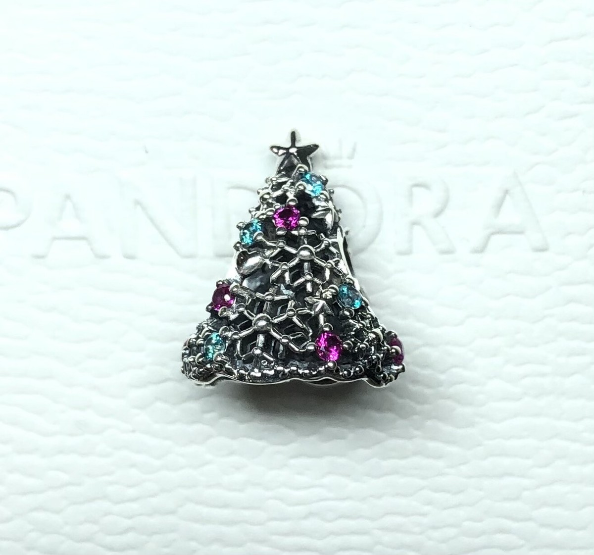 Pandora Glitter Christmas Tree, Charm #799226C01 +FREE Gift