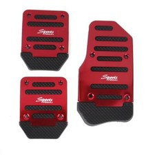 3 Pcs Nonslip Pedal Foot Brake Cover Set for Car MT Vehicle