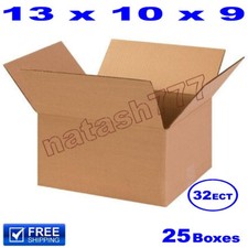 25 - 13x10x9 Cardboard Boxes 32-ECT Mailing Packing Shipping Corrugated Carton