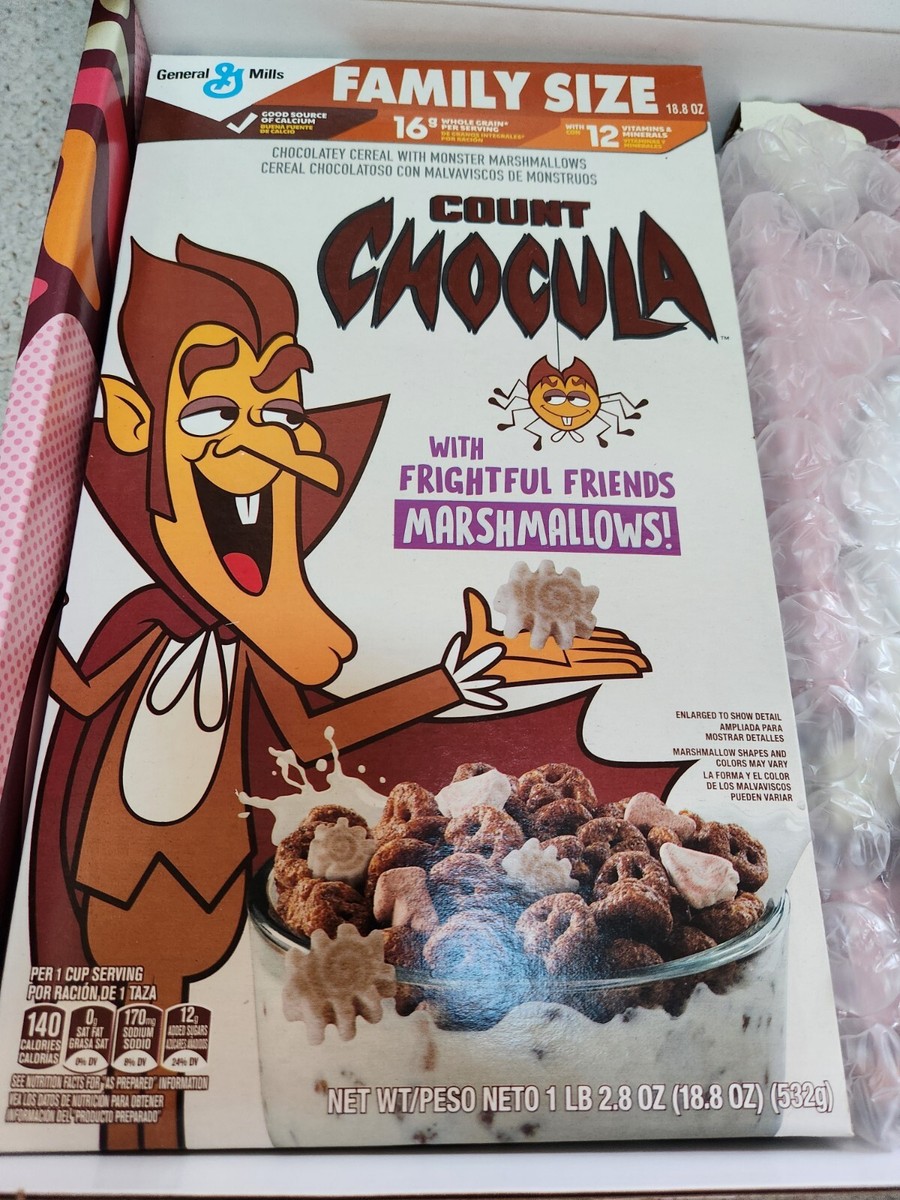 General Mills Monster Cereals Count Chocula Box w/ Limited Edition