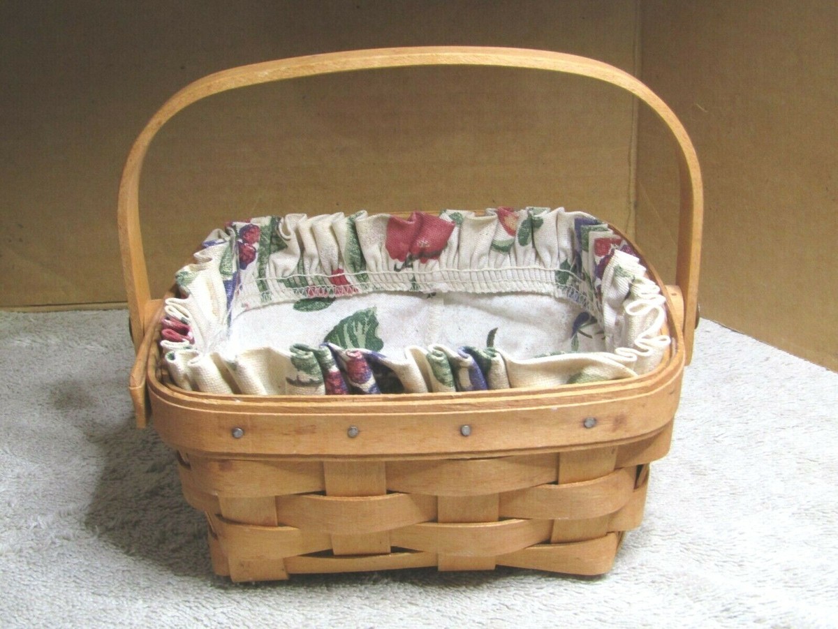 ロンガバーガー♪1997年製 1997 LONGABEGER SMALL SQUARE BASKET 6.5