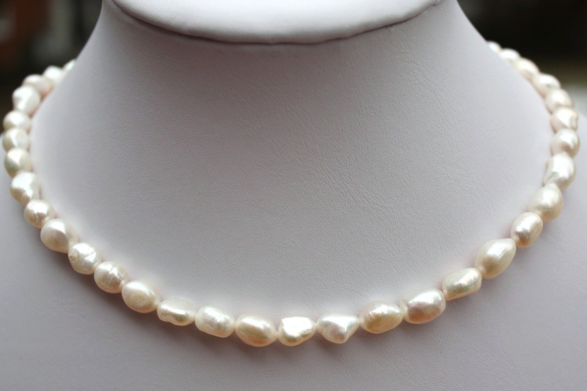 Collier Perles D'eau Douce Baroque - Longueur 45cm, Neuf Sans Emballage, Marque BR1G