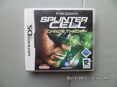 Jeu Nintendo DS - Splinter Cell - Très Bon état Avec Boîte Et Notice