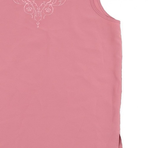 Design Essentials Womens Pink Polyester Blend Camisole Tank Size 16 - Picture 10 of 12
