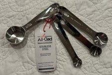 NWT All-Clad Stainless Steel Measuring Spoons Set 4-piece