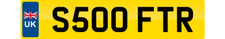 SOFTER NUMBER PLATE SOFTY SOFT ICE CREAM VAN REGISTRATION S500 FTR SOFTIE REG