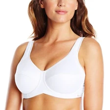  Freya Active Support 34D  White Underwire Sports Bra   Style 4002 NWT
