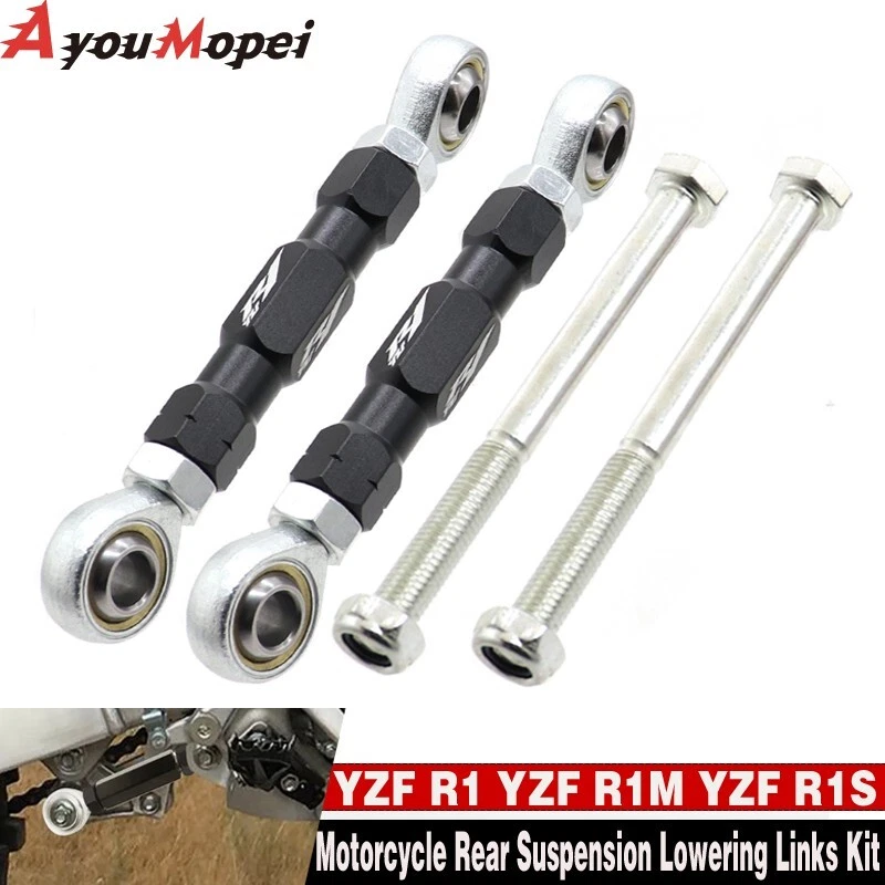 Kit de elos de rebaixamento de suspensão traseira para Yamaha YZF R1 YZF-R1M YZF-R1S 2015-2024 - Imagem 3 de 4
