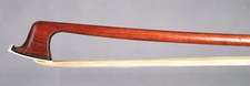 A fine French certified violin bow by Francois Xavier Bazin, ca. 1860-1865.